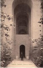 Roman cave entrance called Grotta di Seiano in Coroglio, Naples