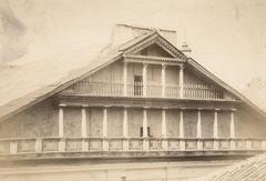 Historic Great Synagogue in Vilnius on Žydų Street, early 20th century black and white photo