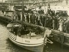 The Leif Erikson ship at Philadelphia Naval Shipyard in 1926 during Sesquicentennial Exposition