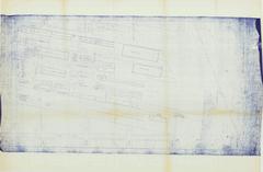 Historical plan of Philadelphia Navy Yard depicting dockyards, warehouses, and naval facilities