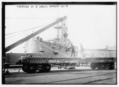 Transfer of 8-inch artillery shells at League Island naval shipyard