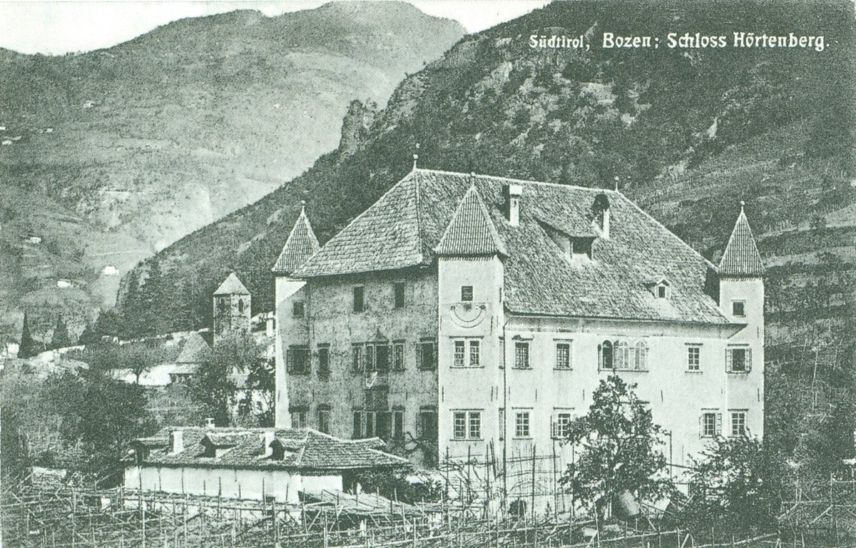 Hörtenberg cultural heritage monument in South Tyrol, images from 1915