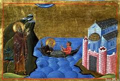 11th-century Byzantine miniature depicting Theodore Studite at Studion Monastery