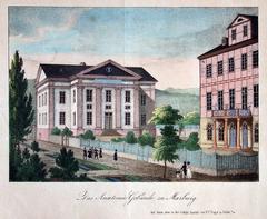 Historic Anatomy Building at Marburg University in 19th Century