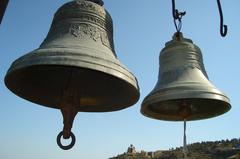 Bells of St. Nicholas Church at Narikala Fortress in Tbilisi, Georgia