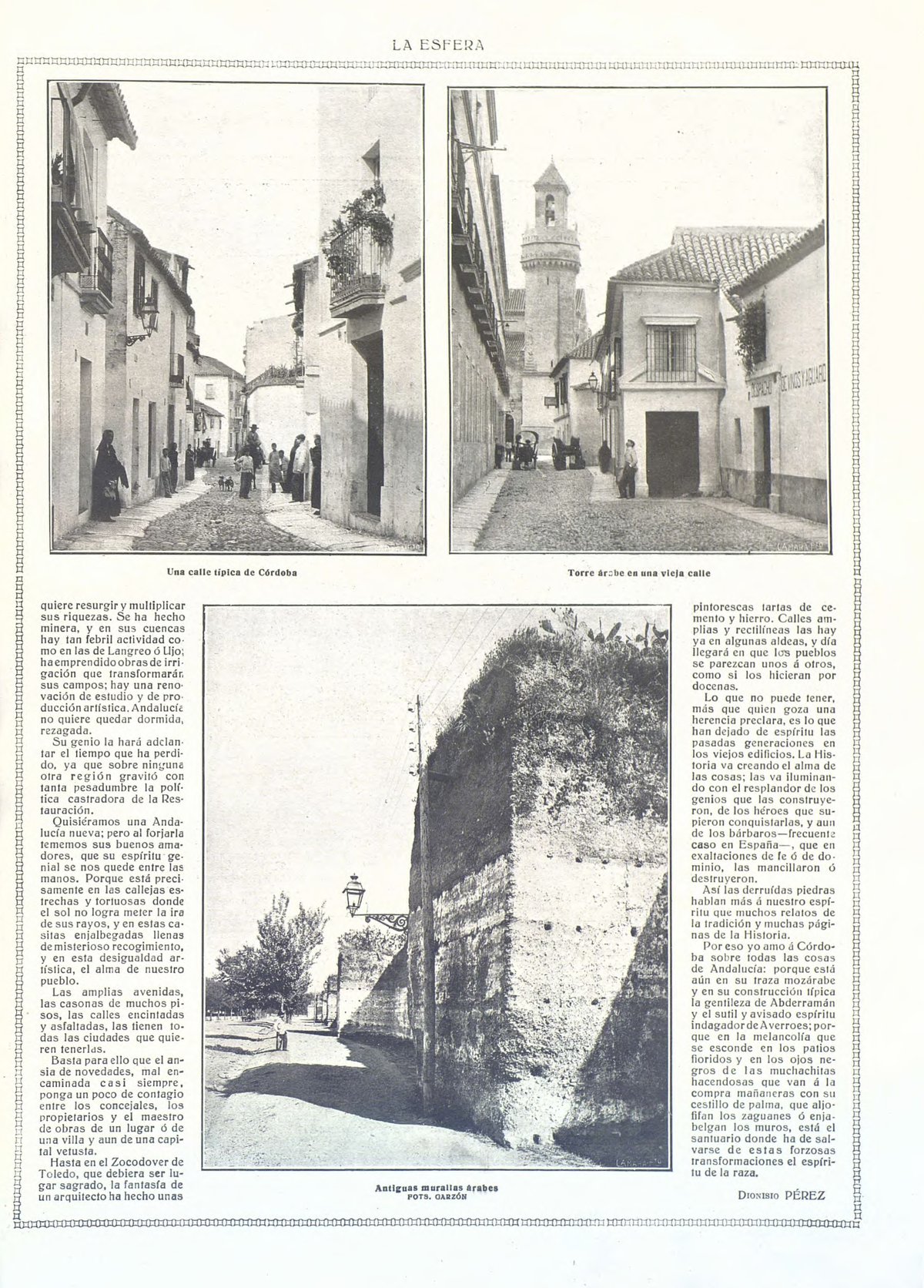 Historical image depicting the transformation in Andalucía with people showing adoration to Córdoba