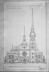 Exterior view of Gustav Vasa Church in Stockholm based on Fritz Eckert's 1900 design