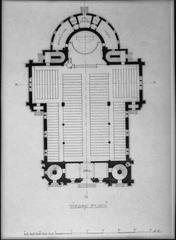 Architectural photo of proposed Gustav Vasa Church exterior designed in 1898 by Adolf Emil Melander