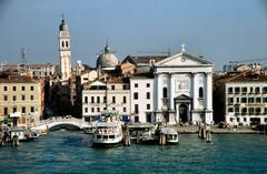Santa Maria della Pieta church in Venice with classical architecture and blue sky