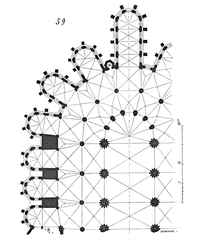Architectural plan of the choir area of Le Mans Cathedral