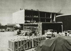 Construction of Grant Hall at Alaska Methodist University in Anchorage Alaska