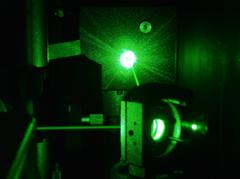 Powerful green laser beam from the University of Leiden