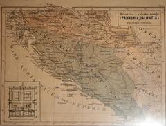 Map of Croatia displayed at the Croatian School Museum during Museum Night