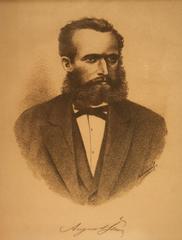Portrait of August Šenoa from Album zaslužnih Hrvata 19. stoljeća, Zagreb 1898
