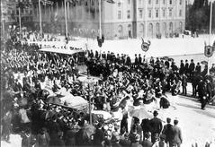 King of Portugal visiting Stockholm in 1870 with Grenadiers