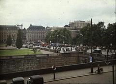 Norrbro and the Opera House in Stockholm, 1936 black and white photograph