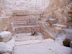 Burial Chamber of Djedefre's Pyramid with granite lining and sarcophagus recess