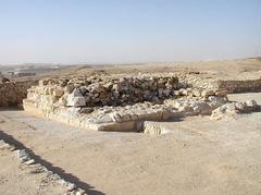 Remains of the satellite pyramid in the South East of Djedefre's Pyramid enclosure