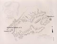 Historical map of Abou Rawash by Karl Richard Lepsius