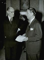 Annaeus Schjødt and Yngve Larsson at the Swedish-Norwegian association's 10th anniversary event