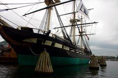 USS Constellation historic naval ship docked in Baltimore Maryland