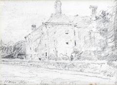 Ham House drawing by John Constable