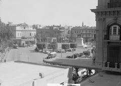 View of Opera Square from the upper terrace of the Continental Savoy Hotel in Cairo, Egypt