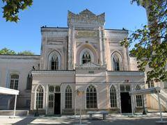 Front façade of Yıldız Hamidiye Mosque in Istanbul Turkey