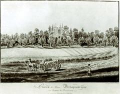 Garden of Mr. de Chapeaurouge in Hamm 1807 etching
