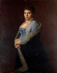 Black and white portrait of Helena Hermanówna by Leopold Horowitz