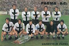 Parma A.C. football team line-up at Communal Stadium Ferrara Italy October 14 1973 Serie B match versus SPAL