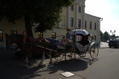 Historic buildings in Suzdal, Vladimir Oblast, Russia in July 2016