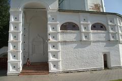 Historic Suzdal townscape with traditional Russian architecture in July