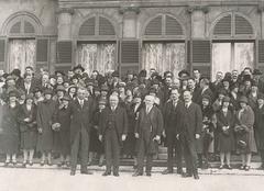 Group photo of members from the Faculty of Protestant Theology in Strasbourg during an excursion