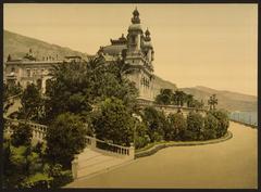 Casino entrance with Cape Martin in Monte Carlo Riviera