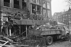 Demolition after fire at Rembrandtsplein on January 8, 1969