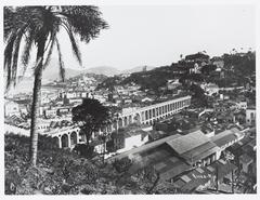 Aqueduct of Carioca also known as Arcos da Lapa in Rio de Janeiro Brazil