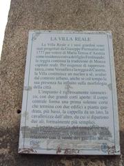 MB Monza Villa Reale tourist plaque