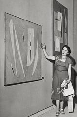Abstract geometric artwork by Judith Lauand exhibited at the Second São Paulo Biennial in January 1954