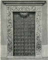 Mantova Basilica di Sant'Andrea Porta maggiore historical woodcut