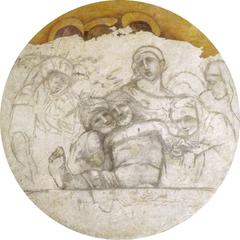 Correggio Deposizione di Sant'Andrea sinopia artwork sketch