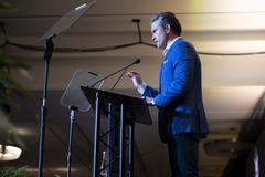 Secretary of Defense Pete Hegseth speaking at Special Operations Forces Week welcome ceremony in Tampa Florida May 6 2025