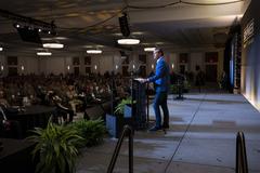 Secretary of Defense Pete Hegseth speaking at Special Operations Forces Week welcome ceremony in Tampa Florida May 6 2025
