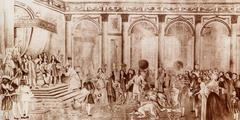 Siamese ambassador Kosa Pan presenting King Narai's letter to Louis XIV at Versailles in 1686