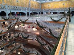 La Samaritaine staircase viewed from the top floor