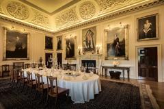 State Dining Room inside Harewood House in Leeds, Yorkshire, England