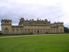 Front view of Harewood House near Leeds England