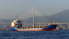 QI DA HAO container ship sailing under Belize flag