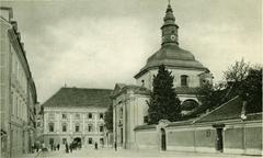 Vintage postcard of Valvasor Square in 1914