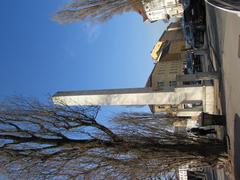 Illyrian Napoleon Column at French Revolution Square in Ljubljana
